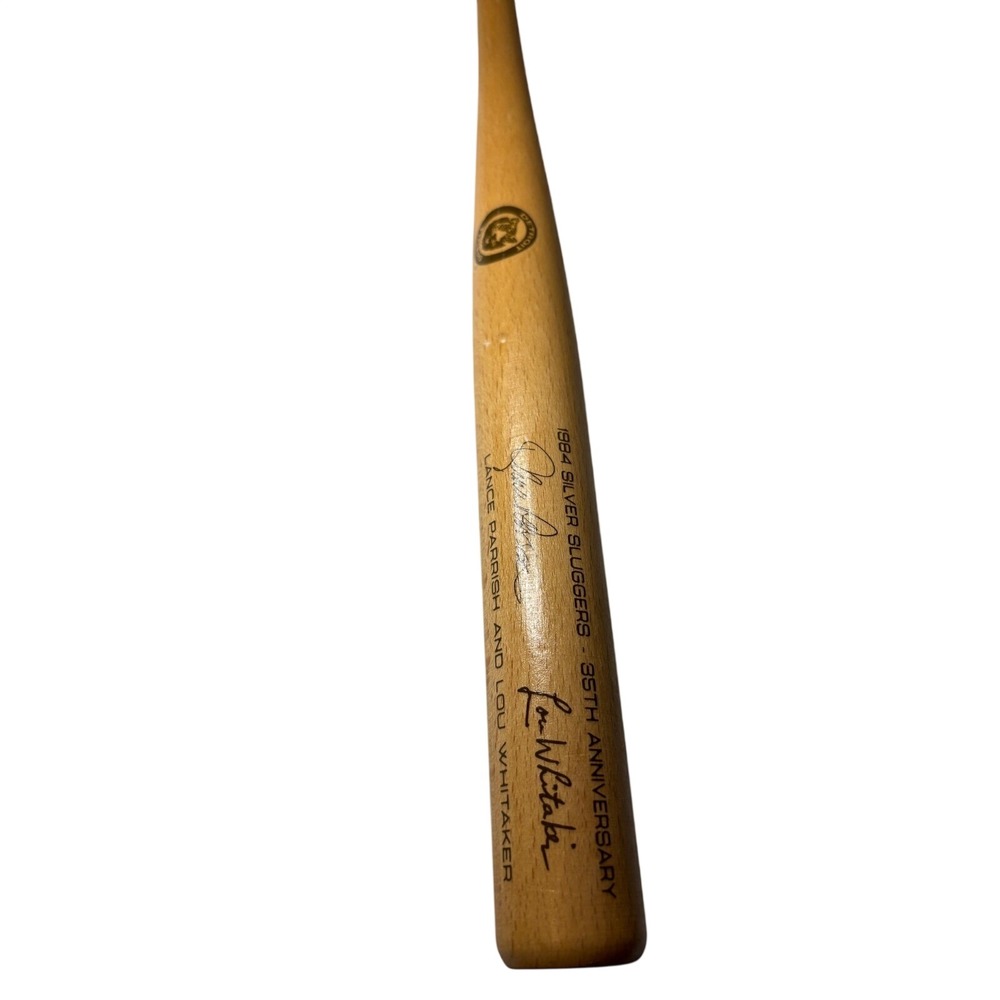 Detroit Tigers 1984 Silver Sluggers 35th Anniverse Mini Bat SGA Parrish Whitaker